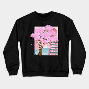 Japan Sakura Japanese Cherry Blossom Crewneck Sweatshirt